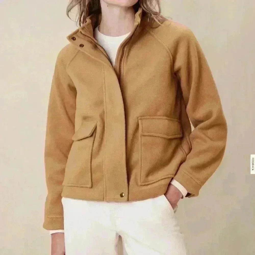 BANANA REPUBLIC BRUSHED SHORT JACKET - Picture 3 of 10